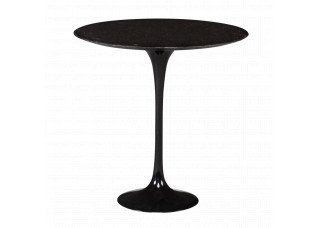 Mesa Lateral Saarinen com Tampo Mármore Preto